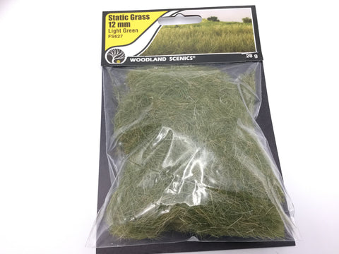 Woodland Scenics FS627 Static Grass 12mm Light Green