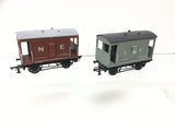 Graham Farish 13021/13022 OO Gauge LMS/NE Brake Vans