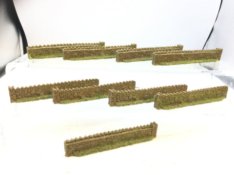 Job Lot of Javis PW4LB OO Gauge Urban Walling Light Brown