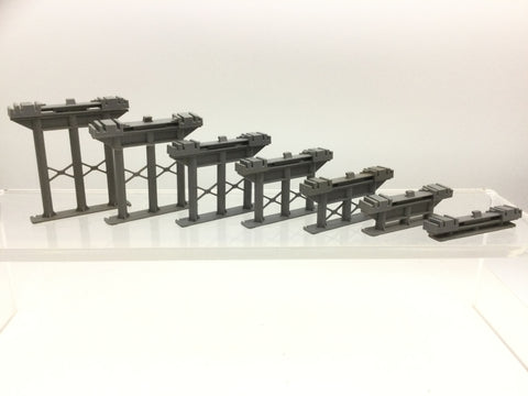 Hornby R658 OO Gauge Inclined Piers (1-7)