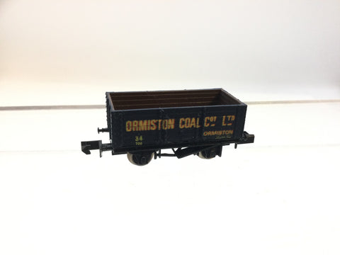 Graham Farish 2125 N Gauge 6 Plank Wagon Ormiston Coal