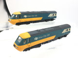 Hornby OO Gauge BR Blue/Yellow HST W43002/W43003 (NEEDS ATTN)