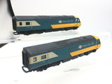 Hornby OO Gauge BR Blue/Yellow HST W43002/W43003 (NEEDS ATTN)