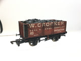 Dapol/Hampton Court OO Gauge 7 Plank Wagon W Crocker (Weathered)