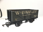 Dapol B192 OO Gauge 7 Plank Wagon Evans & Co, Radstock Weathered