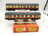 Hornby R442/R443 OO Gauge BR Maroon/Cream Stanier Coaches
