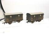 Bachmann 33-704 OO Gauge GWR Mogo Van 126342 x2 Weathered