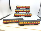 Hornby R437/R438 OO Gauge BR Red/Cream Stanier Coaches x5