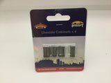 Bachmann 44-560 OO Gauge Scenecraft Lineside Cabinets (Pack 4)