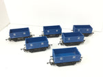 Hornby R10A OO Gauge 7 Plank Wagon SR 12530 Blue x6