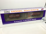 Dapol 4F-071-163 OO Gauge 7 Plank Wagon Set Buckley Jct/Gresford Weathered