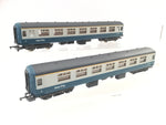 Lima 305301 OO Gauge BR Mk 2 FK Blue/Grey Coach W13493 x2