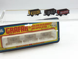 Graham Farish N Gauge 7 Plank Wagon Triple Pack Bullcroft/Wood/Parker