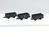 Graham Farish N Gauge 7 Plank Wagon Triple Pack Pitt/Sleight/Powell