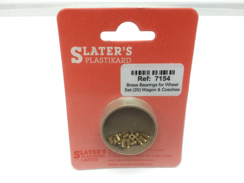 Slaters 7154 O Gauge 7mm Wagon/Coach Axle Bearings (Pack 20)