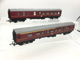 Triang R382/R383 OO Gauge Mk 1 Coaches Maroon