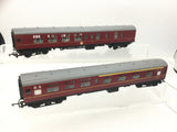 Triang R382/R383 OO Gauge Mk 1 Coaches Maroon
