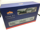Bachmann 31-426C OO Gauge BR Green 4CEP EMU 7122 (Weathered)