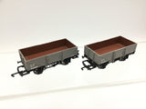 Hornby R6441 OO Gauge NE 5 Plank Wagon 629814 x2