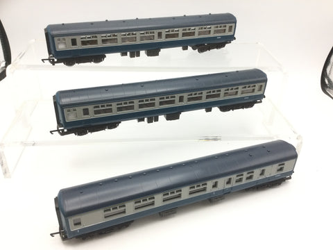 Hornby R089 OO Gauge BR Blue/Grey Mk 2 Coach Set