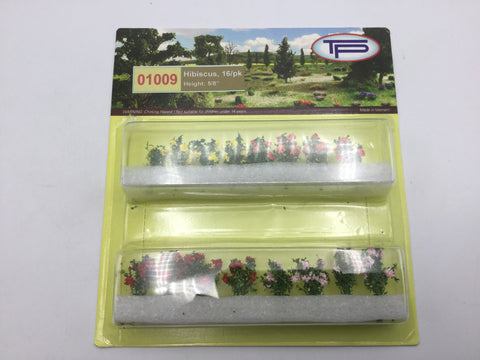 Tasma Products 01009 OO/HO Gauge Hibiscus Plants (Pack 16)