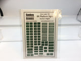 Sankey Scenics BRPS SR4 OO Gauge BR Platform Signs Southern Region