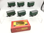 Triang R11 OO Gauge BR Green Closed Van W8755 x6