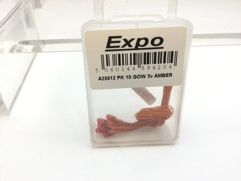 Expo A25012 10 x Amber Grain of Wheat - 3 volt