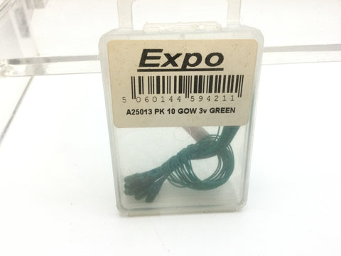 Expo A25013 10 x Green Grain of Wheat - 3 volt