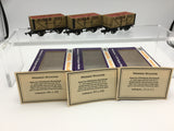 Dapol/Wessex Wagons OO Gauge 8 Plank Wagon Hiram Cox, Branksome x3