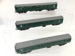 Trix 1921/1922/1923 OO Gauge BR Mk 1 Coaches Green S1852/S2301/S15900x3