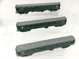 Trix 1921/1922/1923 OO Gauge BR Mk 1 Coaches Green S1852/S2301/S15900x3