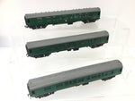 Trix 1921/1922/1923 OO Gauge BR Mk 1 Coaches Green S1852/S2301/S15900x3