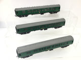 Trix 1921/1922/1923 OO Gauge BR Mk 1 Coaches Green S1852/S2301/S15900x3