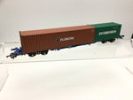Hornby R6558 OO Gauge KFA Container Wagon Florens/Evergreen