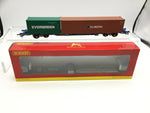 Hornby R6558 OO Gauge KFA Container Wagon Florens/Evergreen
