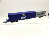 Hornby R6485 OO Gauge KFA Container Wagon P&O/NOL