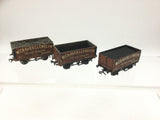 Peco R50/1C OO Gauge 7 Plank Wagon Craven Llewellyn x3