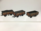 Peco R70AG OO Gauge 5 Plank Wagon Gresley & Co x3