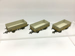 Oxford Rail 76MW6004 OO Gauge BR 6 Plank Wagons x3