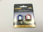 Graham Farish 42-0080 N Gauge Scenecraft Beach Huts (Pk 2)