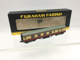 Graham Farish 374-831B N Gauge BR Red/Cream Stanier Corr Brake 1st Coach M5060M