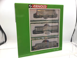 Arnold HN6553 N Gauge ADIF Tren de Contraste de Basculas Wagon Set (3) V