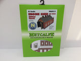 Metcalfe PN931 N Gauge Single Engine Shed - Brick Card Kit