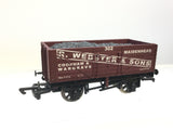 Dapol B522 OO Gauge 7 Plank Wagon R Webster & Sons, Maidenhead Twin Set