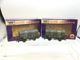Dapol B528 OO Gauge GWR Bulk Grain Wagon Grano 42315 x2 (Weathered)