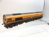 Hornby R3922 OO Gauge G&W/Freightliner, Class 66, Co-Co, 66623 - Weathered