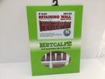 Metcalfe PN145 N Gauge Retaining Wall - Brick Card Kit