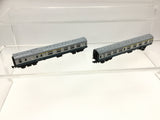 Minitrix N Gauge BR Blue/Grey Mk 1 Coach x2
