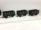 Hornby R009/R204 OO Gauge 7 Plank Wagon Ocean x3